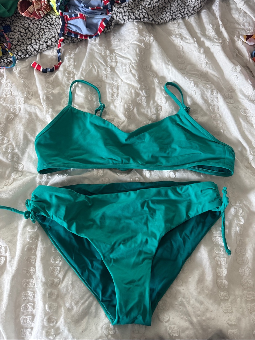 Jolyn Clothing Teal Green Two-Piece Bikini